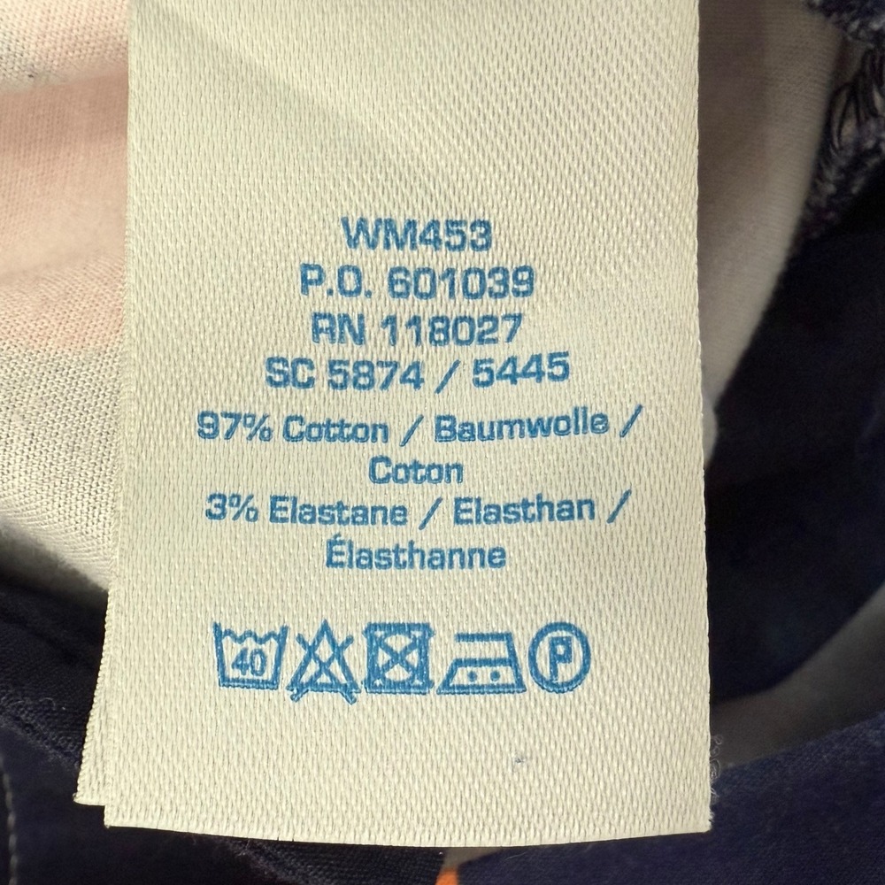 Boden Richmond Floral Pants Navy Blue Straight Leg Size 6R Trouser Preppy Spring - Picture 5 of 11